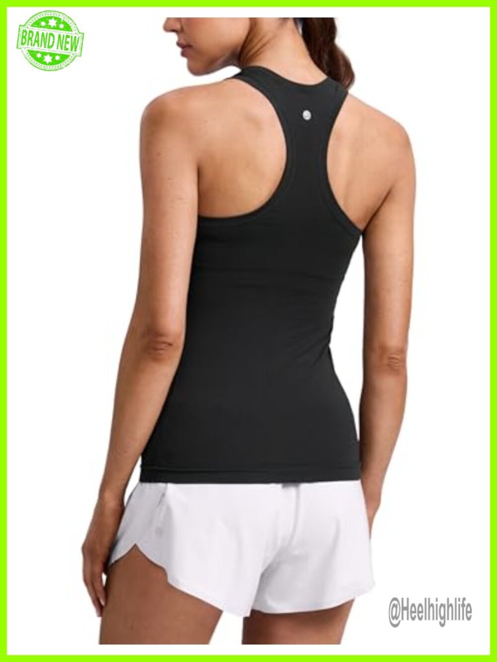 Seamless Racerback Tank Hip Length Athletic Yoga Top